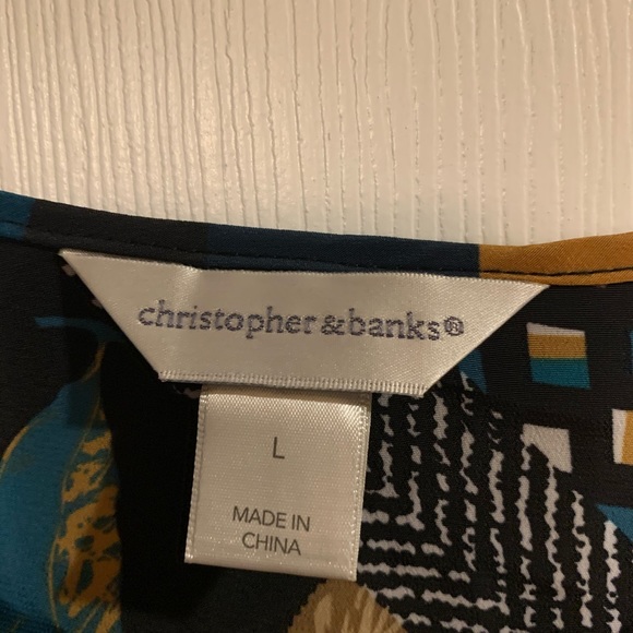 Christopher & Banks Sleeveless Blouse - Picture 2 of 2